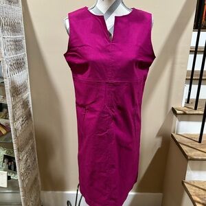 NWTS! Sara Campbell Fuchsia Sleeveless Midi stretch Dress M